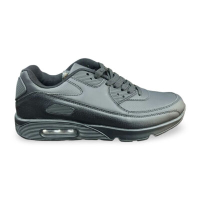 Ανδρικό Αθλητικό Sneaker με Αερόσολα - Μαύρο Λάρισα-eshop