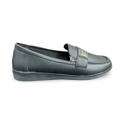 Γυναικεία Μοκασίνια - Loafers - Μαύρο & Σκούρο Μπλε Λάρισα-eshop