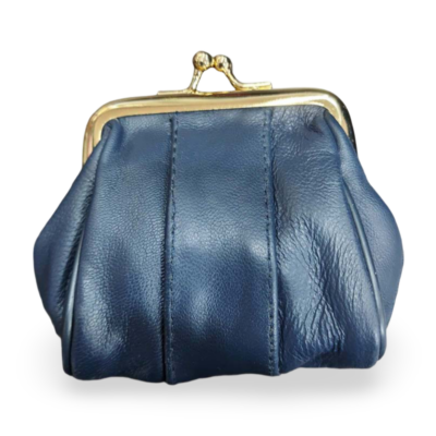 Γυναικείο Πορτοφόλι Vintage "Κλάμερ" - Navy Μπλε Λάρισα-eshop
