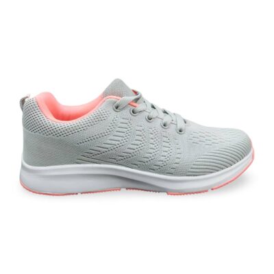 Γυναικεία Αθλητικά Sneakers - Γκρι/Ροζ Λάρισα-eshop