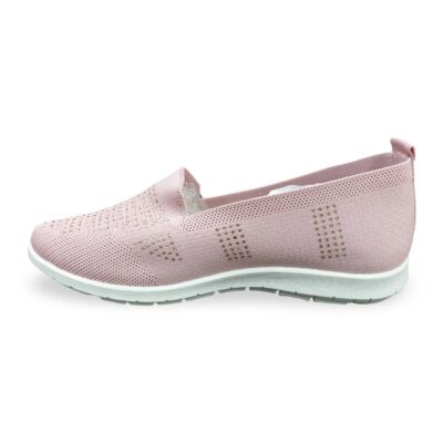 Γυναικείο Παπούτσι Slip-On με Λάστιχο - Ροζ Λάρισα-eshop