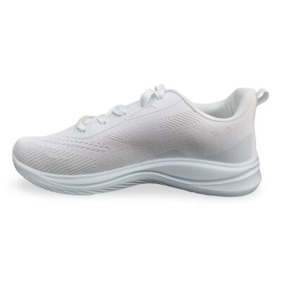 Ανδρικά Sneakers με Αναπνέον Πλέγμα - Λευκό Λάρισα-eshop