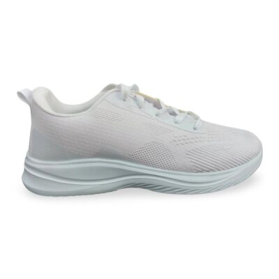 Ανδρικά Sneakers με Αναπνέον Πλέγμα - Λευκό Λάρισα-eshop