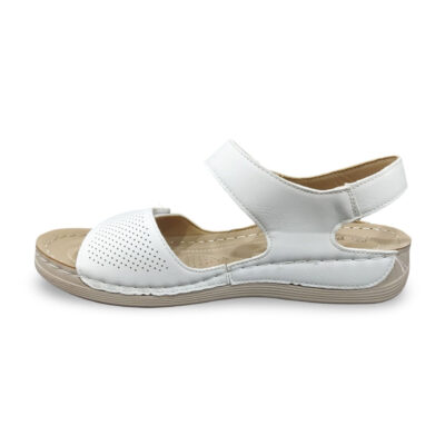 Γυναικεία Πέδιλα με Velcro - Λευκό Λάρισα-eshop