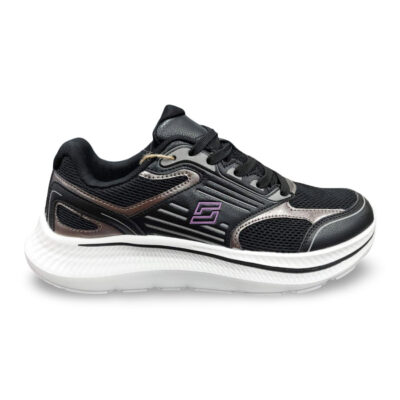 Γυναικεία Αθλητικά Παπούτσια Sneakers - Λευκό / Μαύρο Λάρισα-eshop