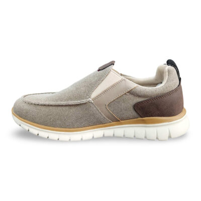 Ανδρικά Slip-On Loafers - Μπεζ / Καφέ Λάρισα-eshop