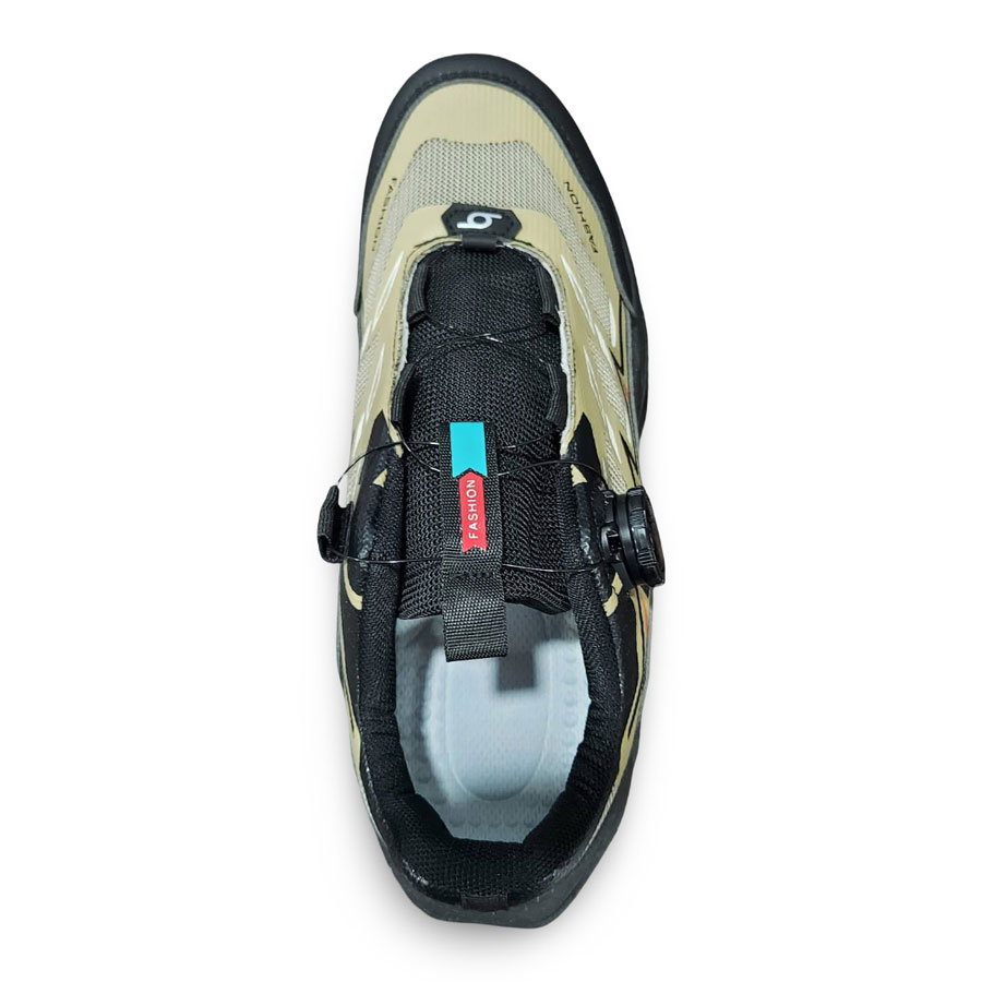 Ανδρικά Αθλητικά Sneakers με Περιστροφικό Κούμπωμα - Μπεζ Λάρισα-eshop