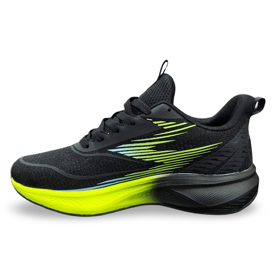 Ανδρικά Αθλητικά Sneakers - Μαύρο / Πράσινο Λάρισα-eshop