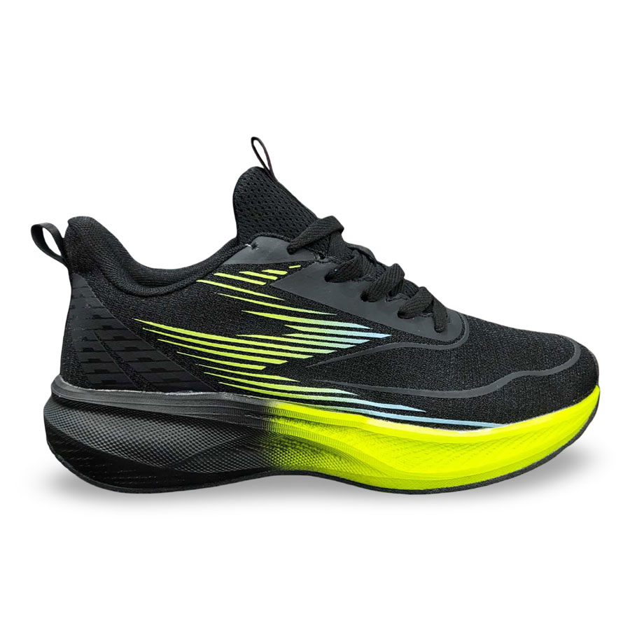 Ανδρικά Αθλητικά Sneakers - Μαύρο / Πράσινο Λάρισα-eshop